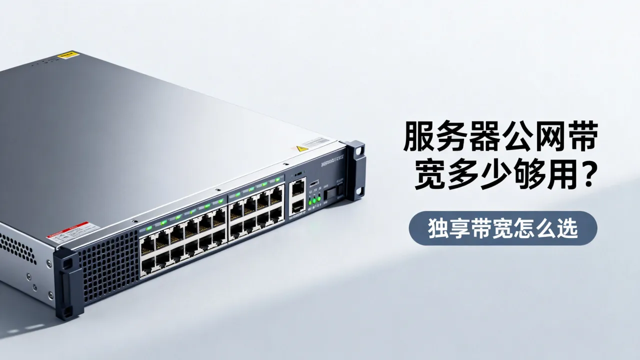 服务器公网带宽多少够用？，独享带宽怎么选