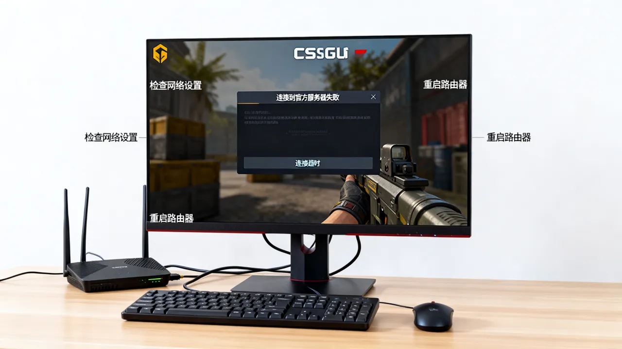 csgo为什么连接到官方服务器失败，连接超时怎么办？