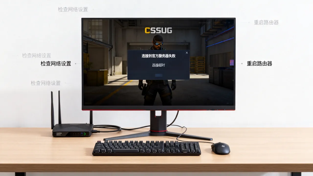 csgo为什么连接到官方服务器失败，连接超时怎么办？