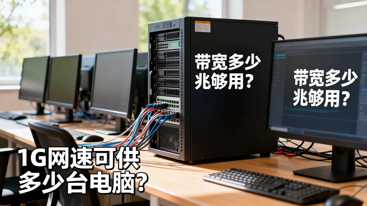 服务器1G网速可供多少台电脑?,服务器带宽多少兆够用? 服务器1G网速可供多少台电脑?,服务器带宽多少兆够用?