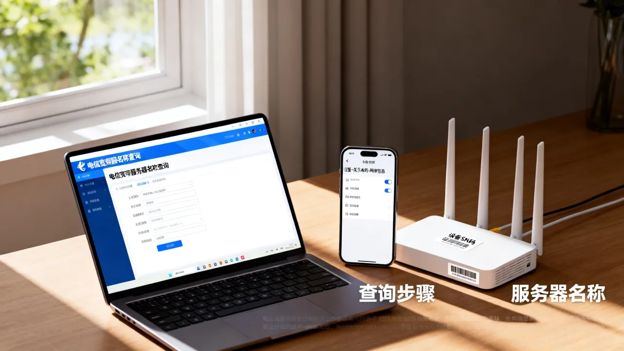 电信宽带的服务器名称是什么，怎么查询最快？
