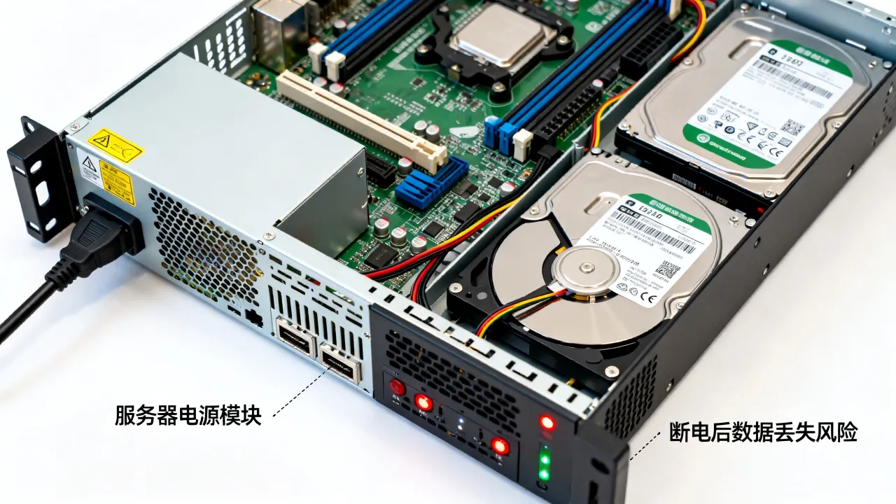 服务器为什么要装电源，断电对服务器会造成什么影响？