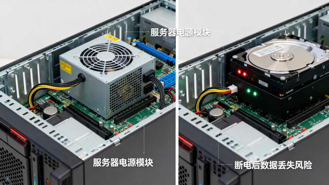 服务器为什么要装电源，断电对服务器会造成什么影响？