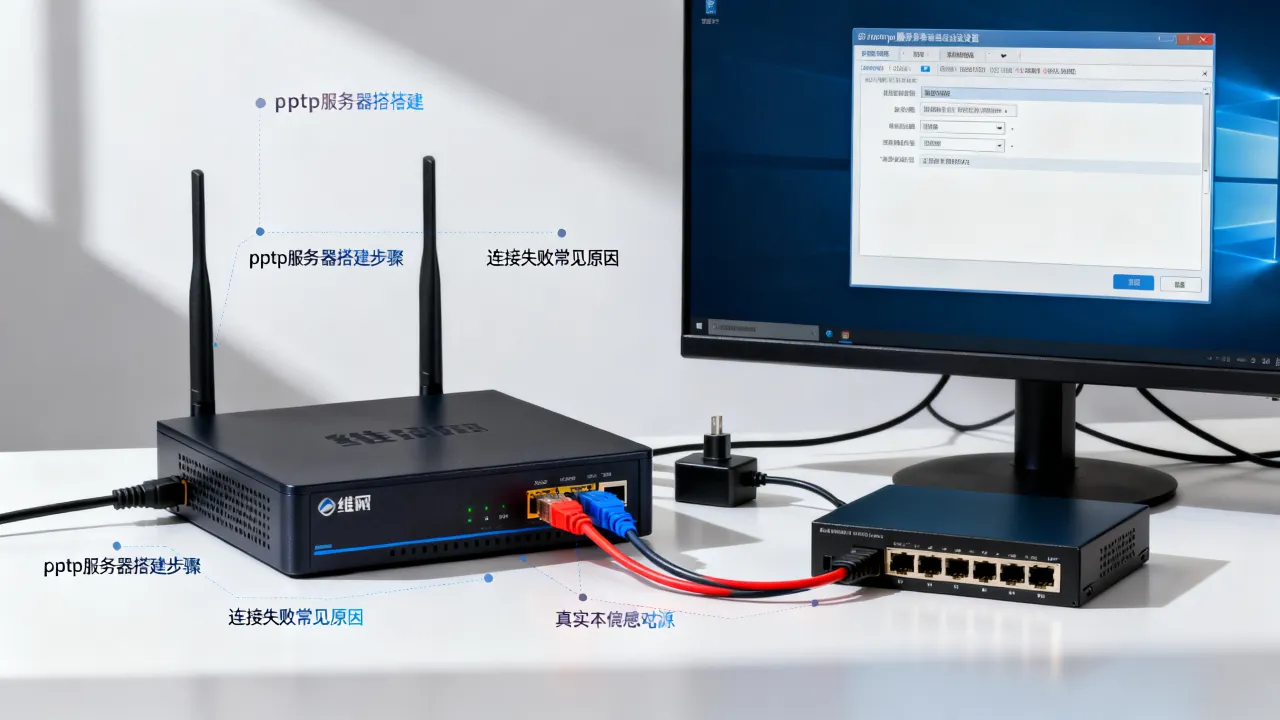 维盟pptp服务器怎么搭建？，pptp服务器连接失败原因