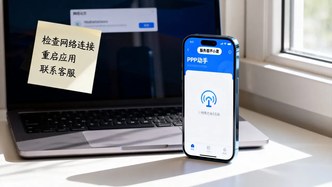 为什么PP助手有网络却显示服务器开小差,服务器开小差怎么办 为什么PP助手有网络却显示服务器开小差,服务器开小差怎么办