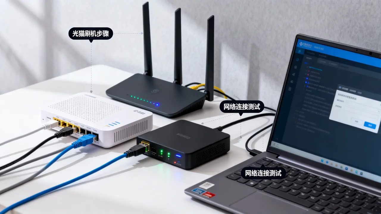 光宽带怎么刷成服务器，刷机后网络连接不上怎么办
