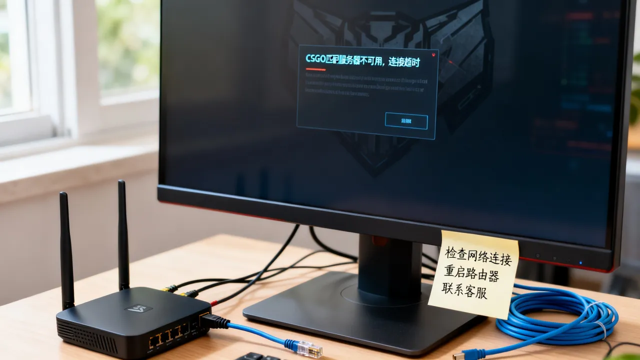 为什么csgo匹配服务器不可用，连接超时怎么解决？