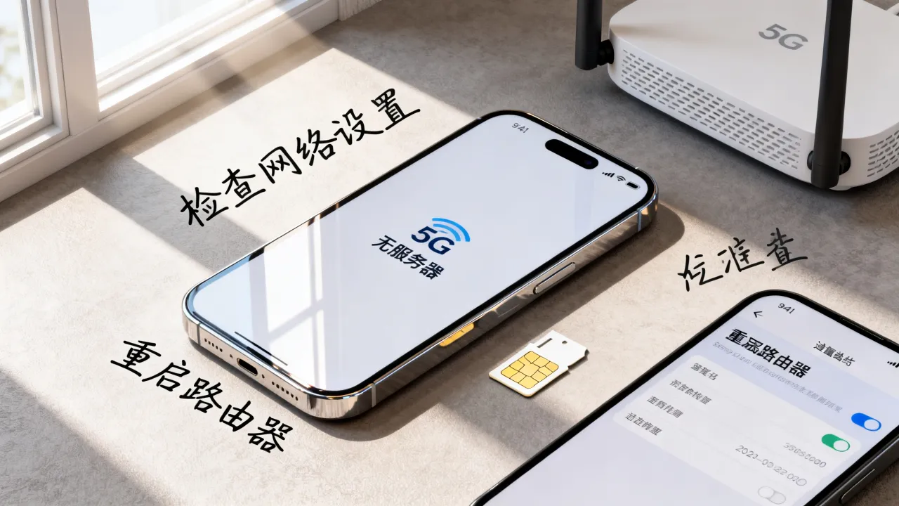 为什么5G手机显示无服务器_手机显示无服务器怎么解决