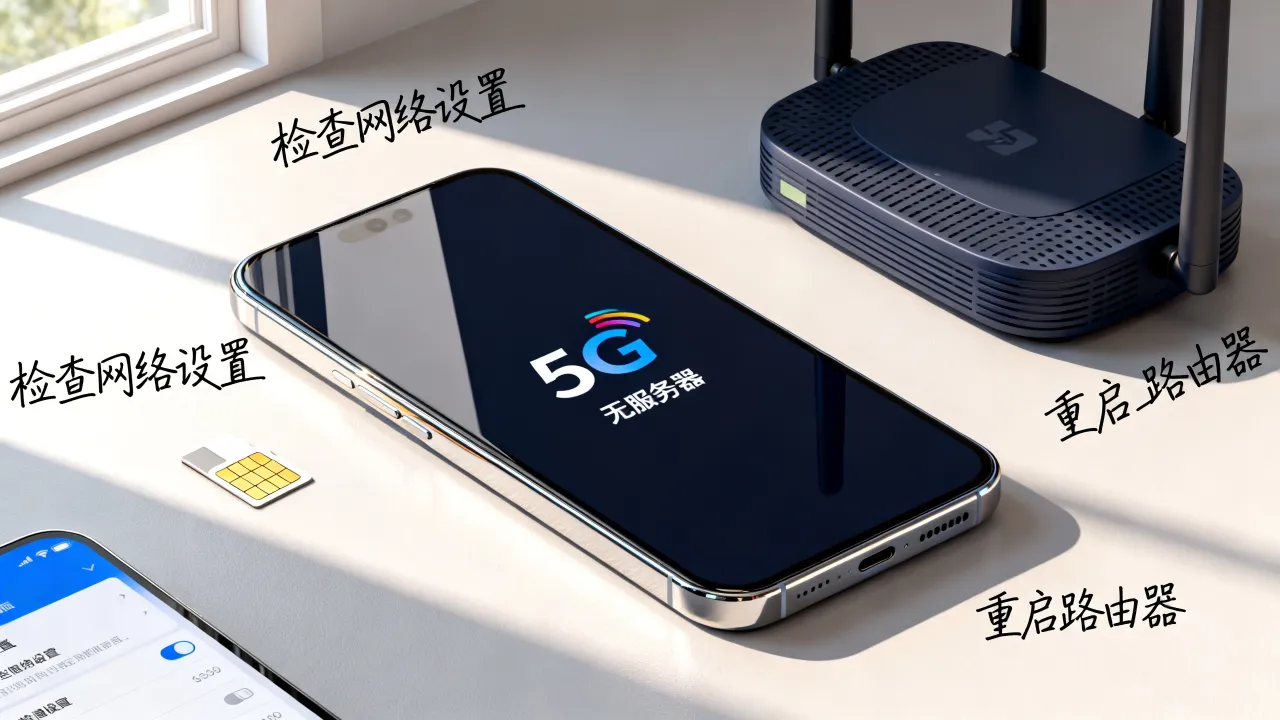 为什么5G手机显示无服务器_手机显示无服务器怎么解决