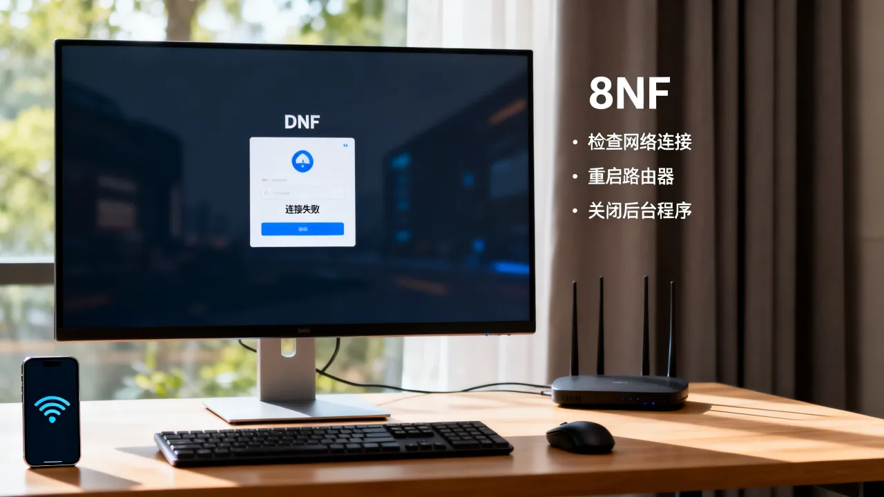 dnf为什么不显示服务器未响应，登录游戏一直连接失败怎么解决