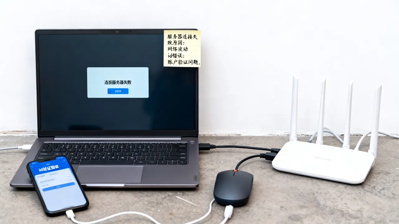 id为什么连接到服务器时出错，服务器连接失败是什么原因
