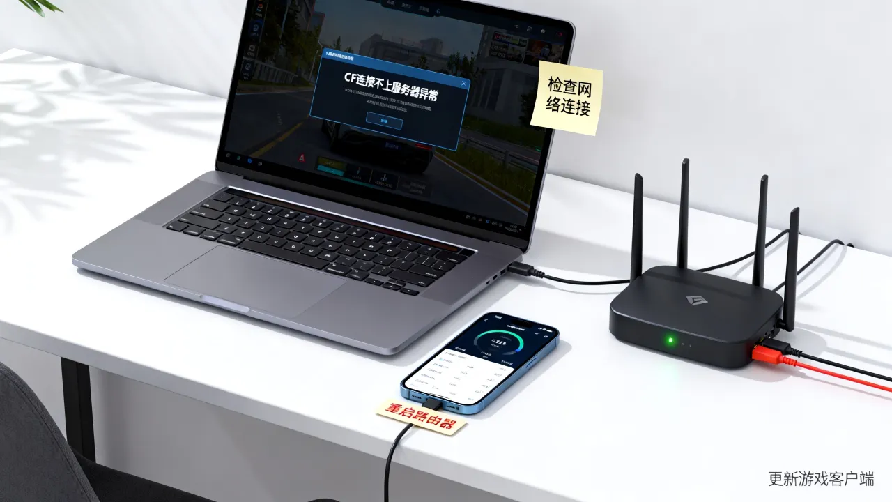 为什么CF老是连接不上服务器异常，CF连接异常怎么解决？