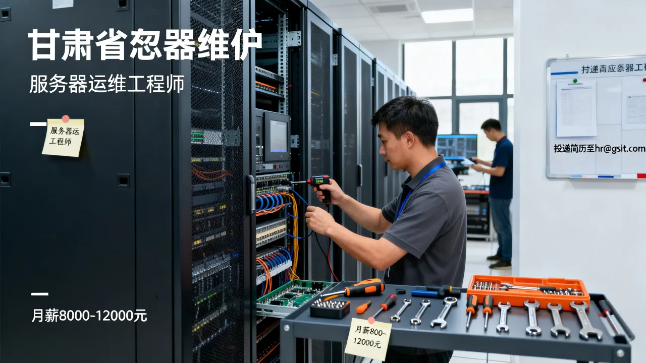 甘肃服务器维保招聘有哪些岗位？薪资待遇如何，怎么应聘？