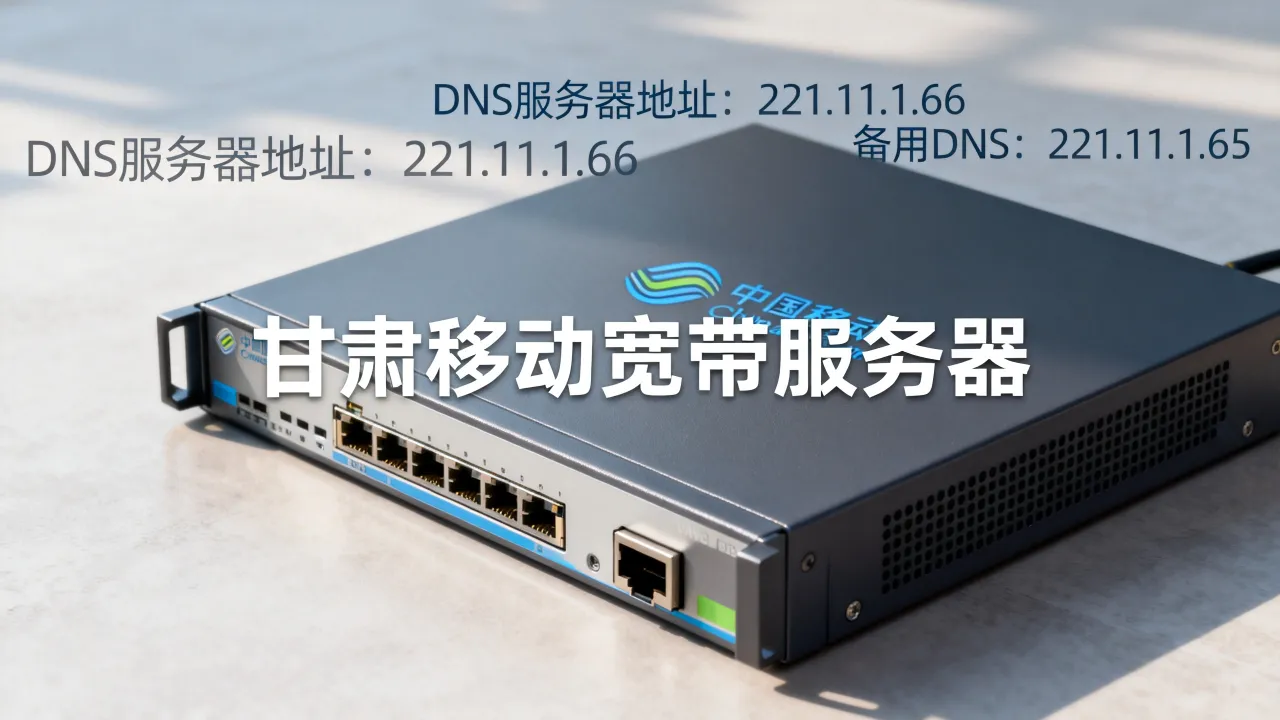 甘肃移动宽带服务器怎么样，甘肃移动宽带DNS服务器地址是多少