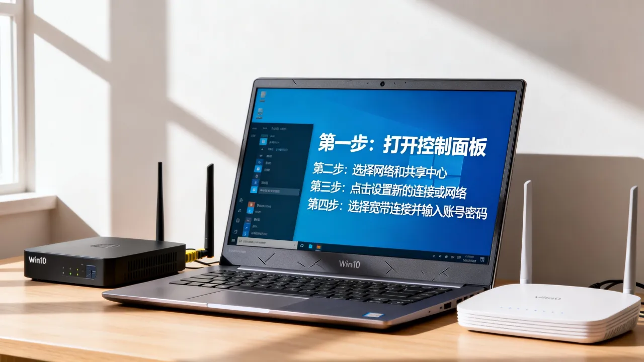 win10怎么直接连宽带连接服务器吗，宽带连接服务器详细步骤