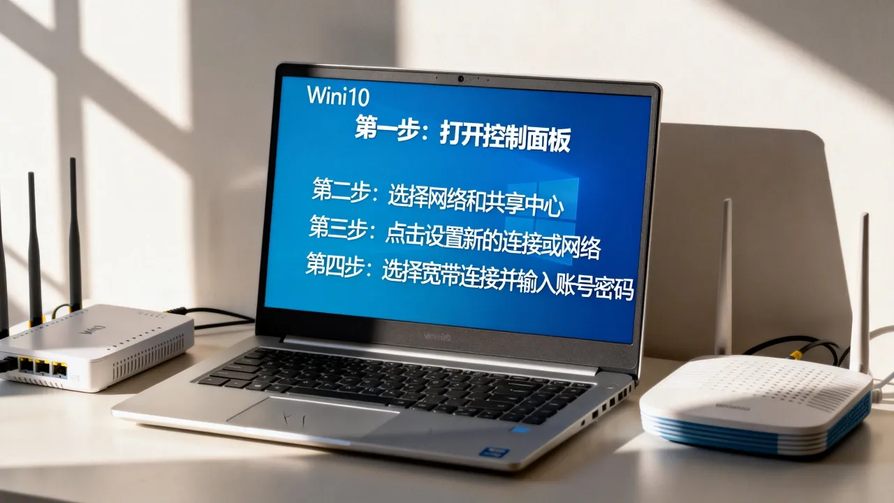 win10怎么直接连宽带连接服务器吗，宽带连接服务器详细步骤