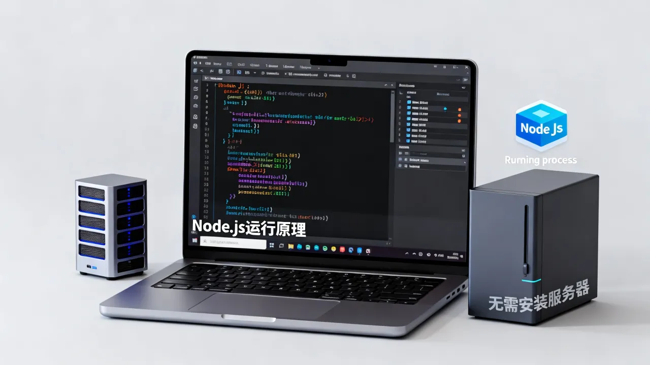 Node.js为何无需安装服务器，运行原理详解