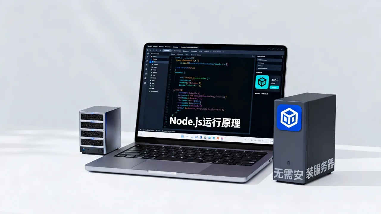 Node.js为何无需安装服务器，运行原理详解