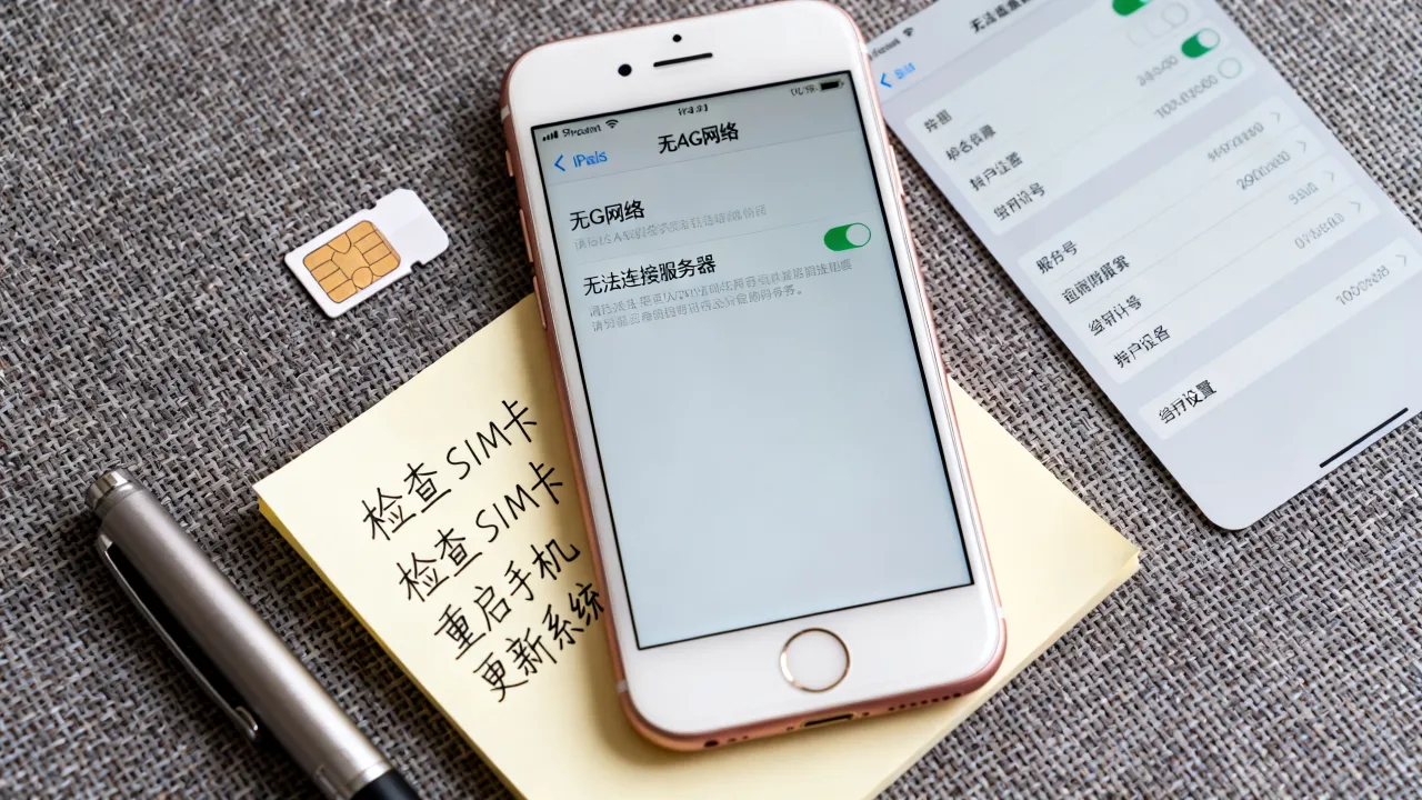 苹果6s为什么不显示4G网络？无法连接服务器怎么办？