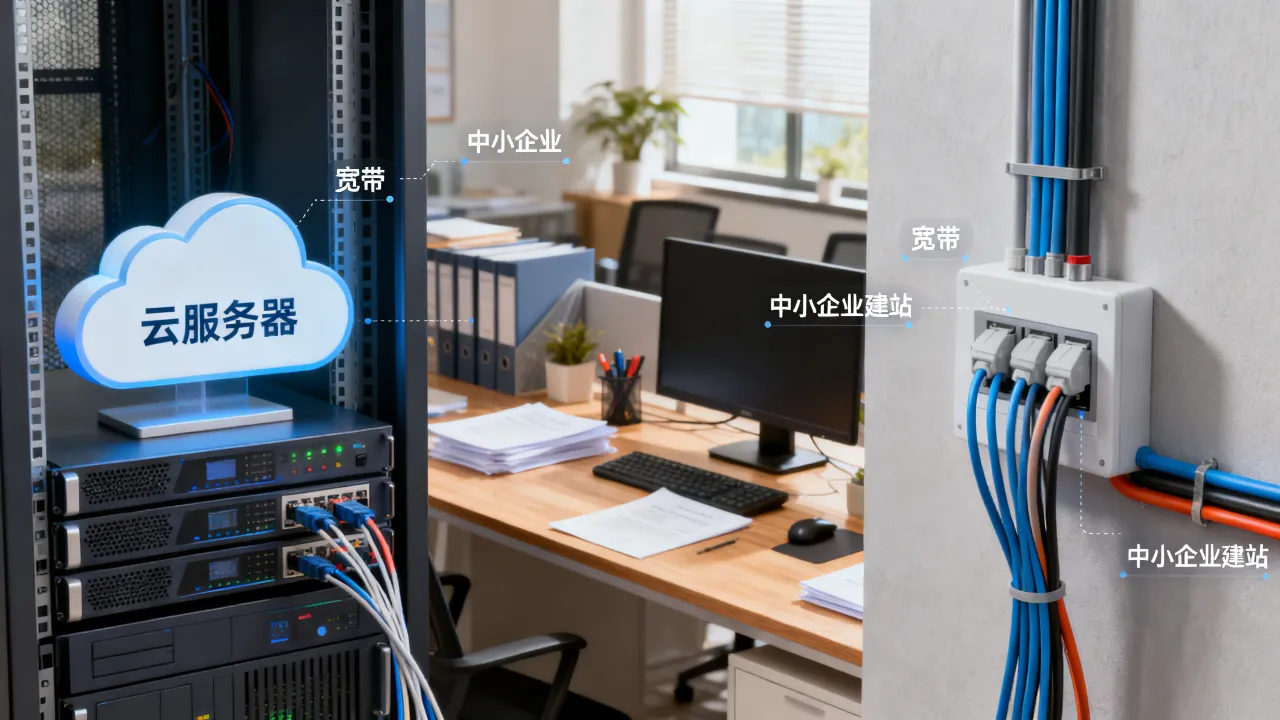 云服务器好还是宽带好，中小企业建站选哪个更划算？
