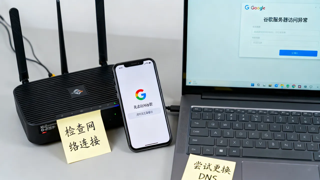移动宽带打不开谷歌怎么办？谷歌服务器访问异常如何解决？