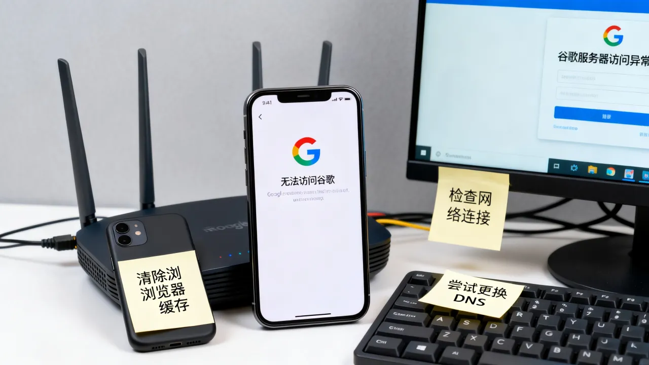 移动宽带打不开谷歌怎么办？谷歌服务器访问异常如何解决？