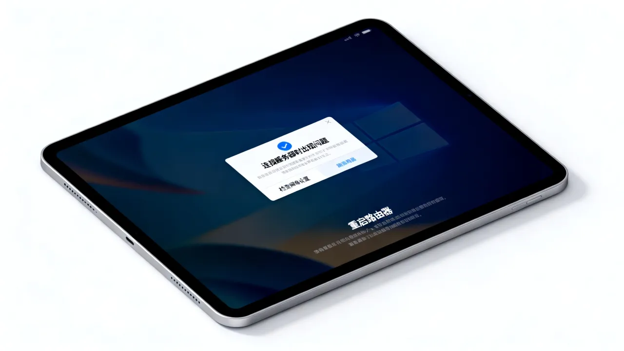 ipad为什么链接到服务器时出现问题，ipad连接失败怎么办