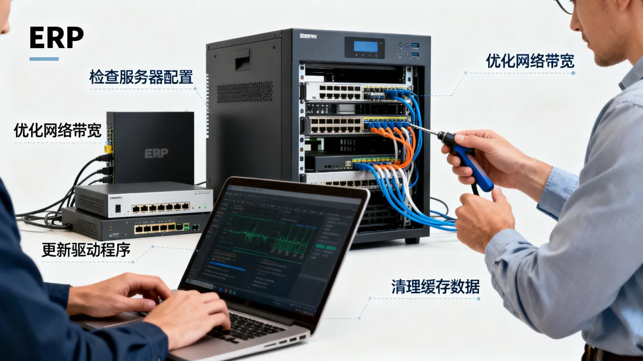 ERP服务器网速慢怎么解决？ERP服务器网速慢如何优化提升