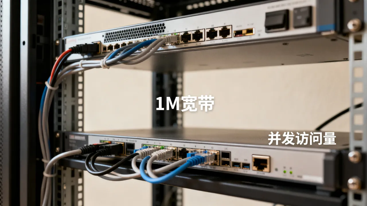 服务器1m宽带够用吗，能支持多少人同时访问网站