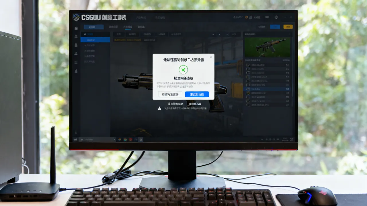 为什么csgo创意工坊会寻找服务器失败，怎么解决？