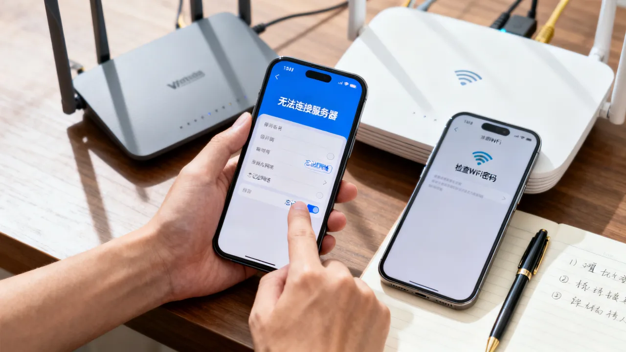 手机wifi为什么不能连接到服务器，连不上服务器时怎么解决？