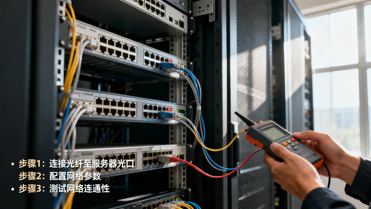 专线宽带怎么接服务器，企业专线接入服务器配置步骤
