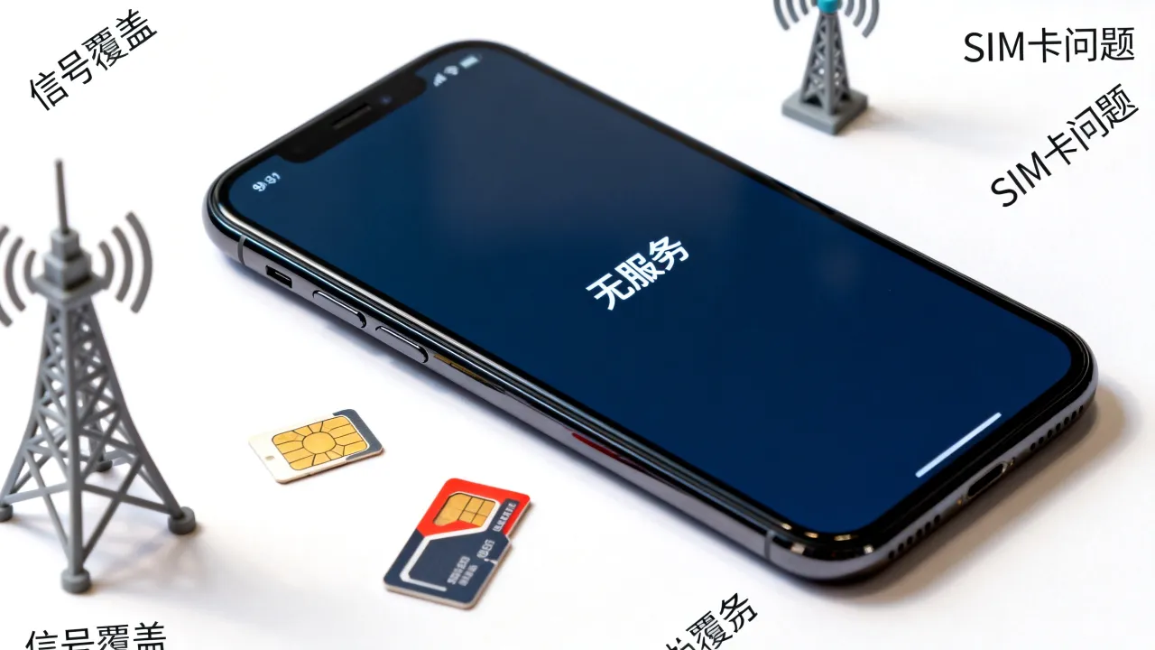 为什么iphone后也无服务器？iPhone无服务怎么回事