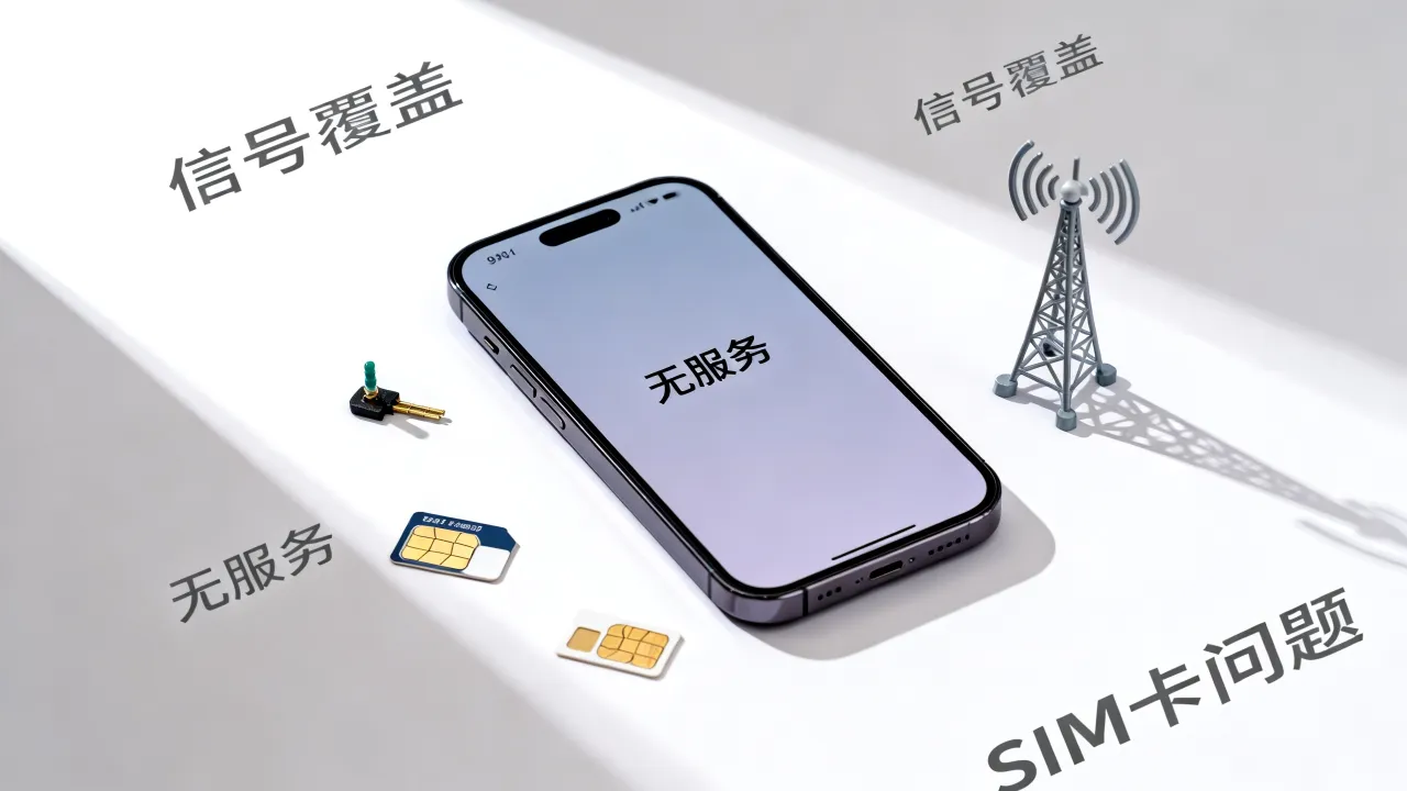 为什么iphone后也无服务器？iPhone无服务怎么回事