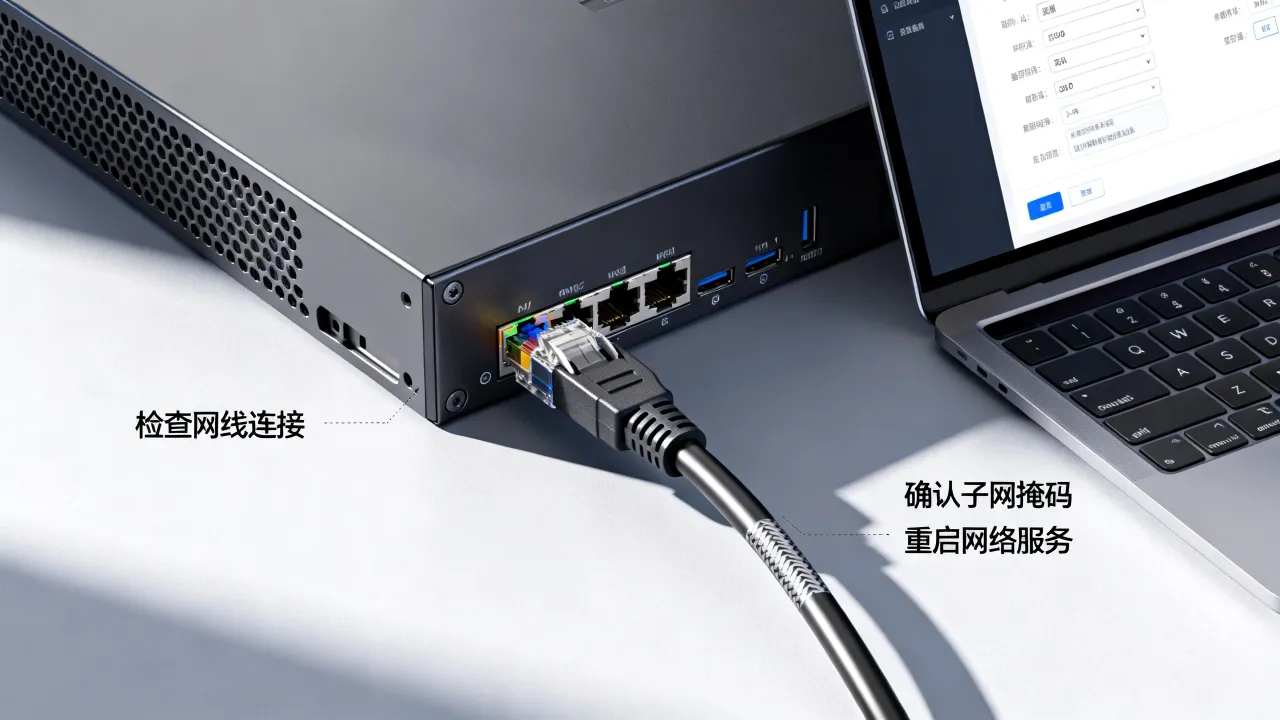 为什么改不了服务器的网口ip,服务器网卡ip配置失败如何解决? 为什么改不了服务器的网口ip,服务器网卡ip配置失败如何解决?