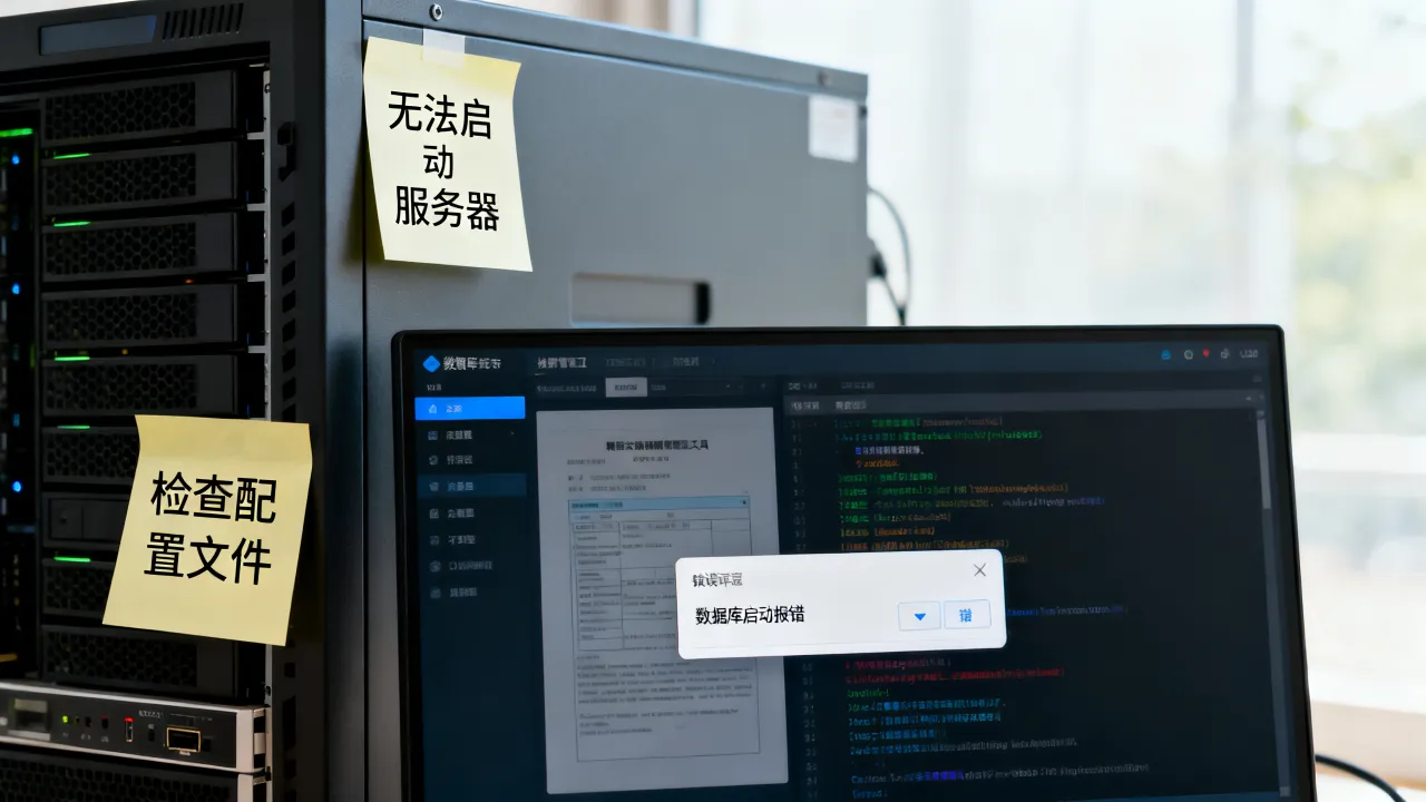 为什么我的SQL无法启动服务器失败，数据库启动报错如何解决