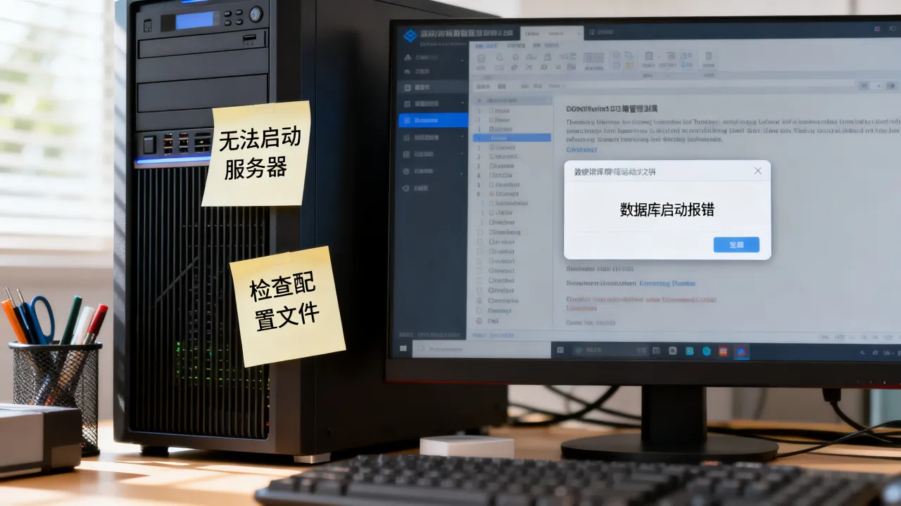 为什么我的SQL无法启动服务器失败，数据库启动报错如何解决