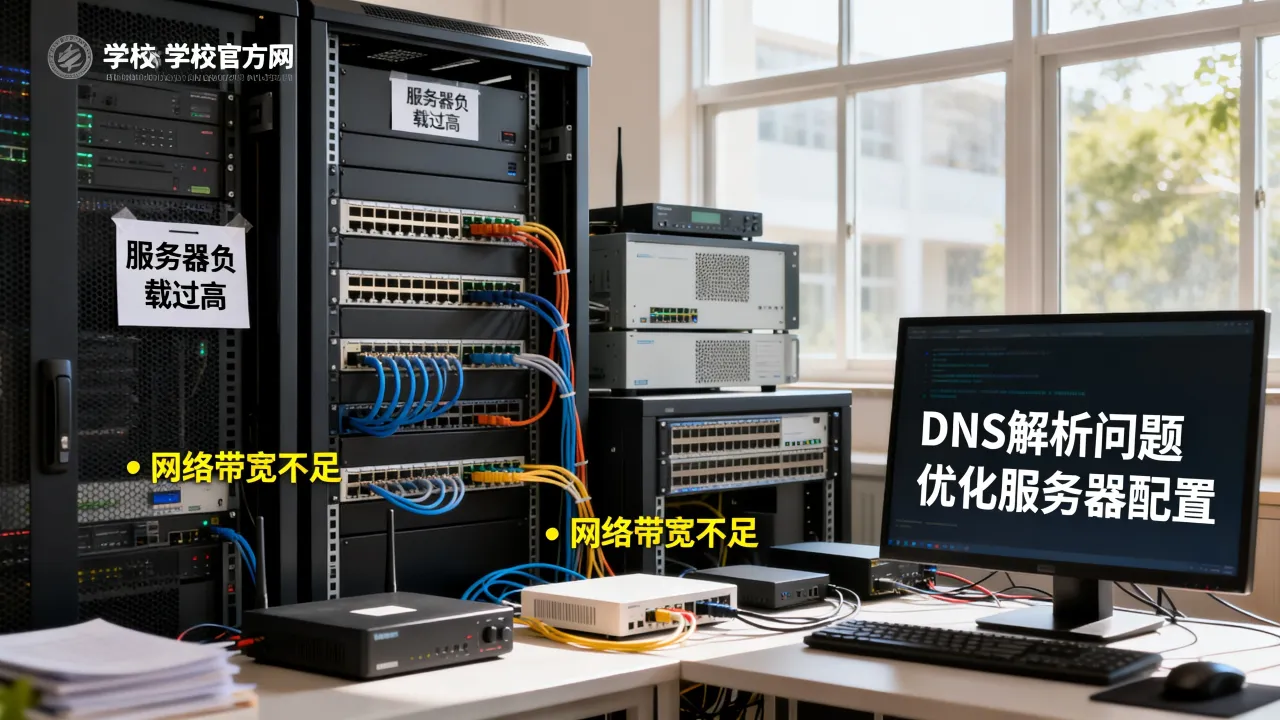为什么学校官网服务器经常打不开，网站访问慢怎么解决