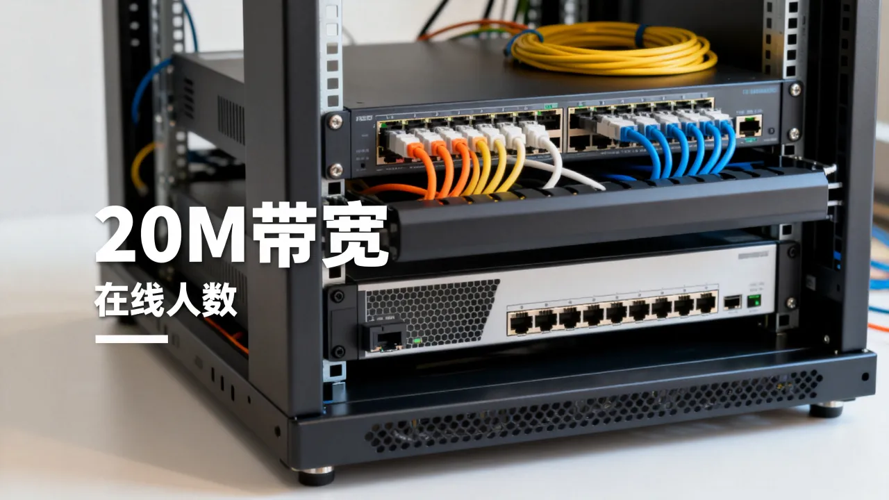 服务器加20宽带够用吗，服务器带宽20M能带多少人在线？