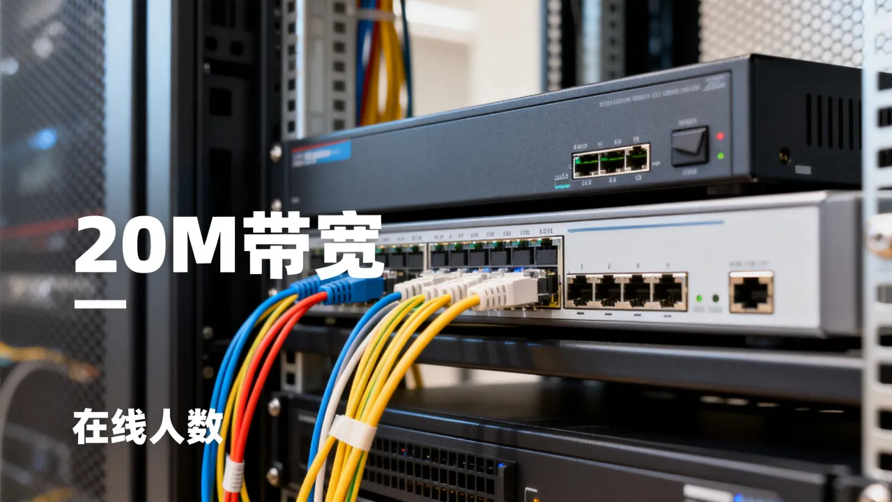 服务器加20宽带够用吗，服务器带宽20M能带多少人在线？
