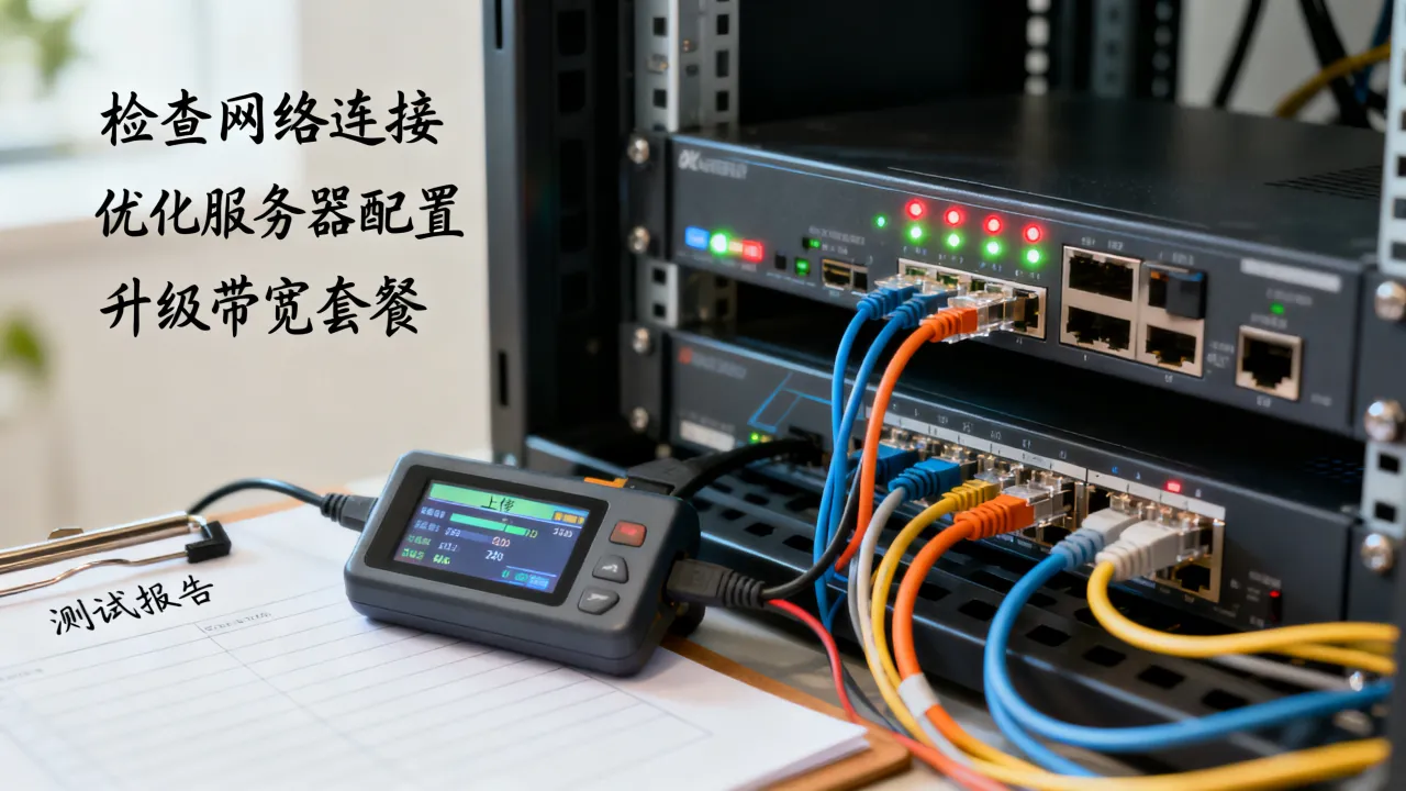 服务器上传宽带速度慢怎么办，上传速度慢如何解决？