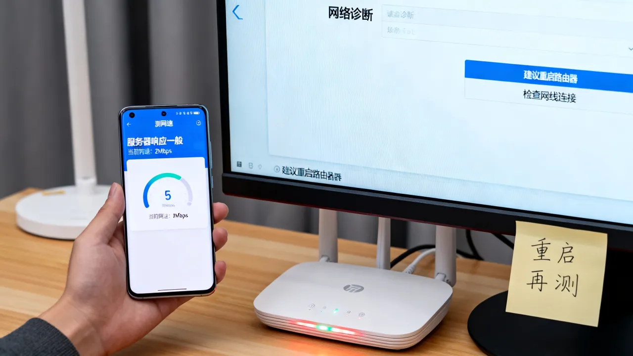 测网速显示服务器一般怎么回事，网速慢怎么解决？