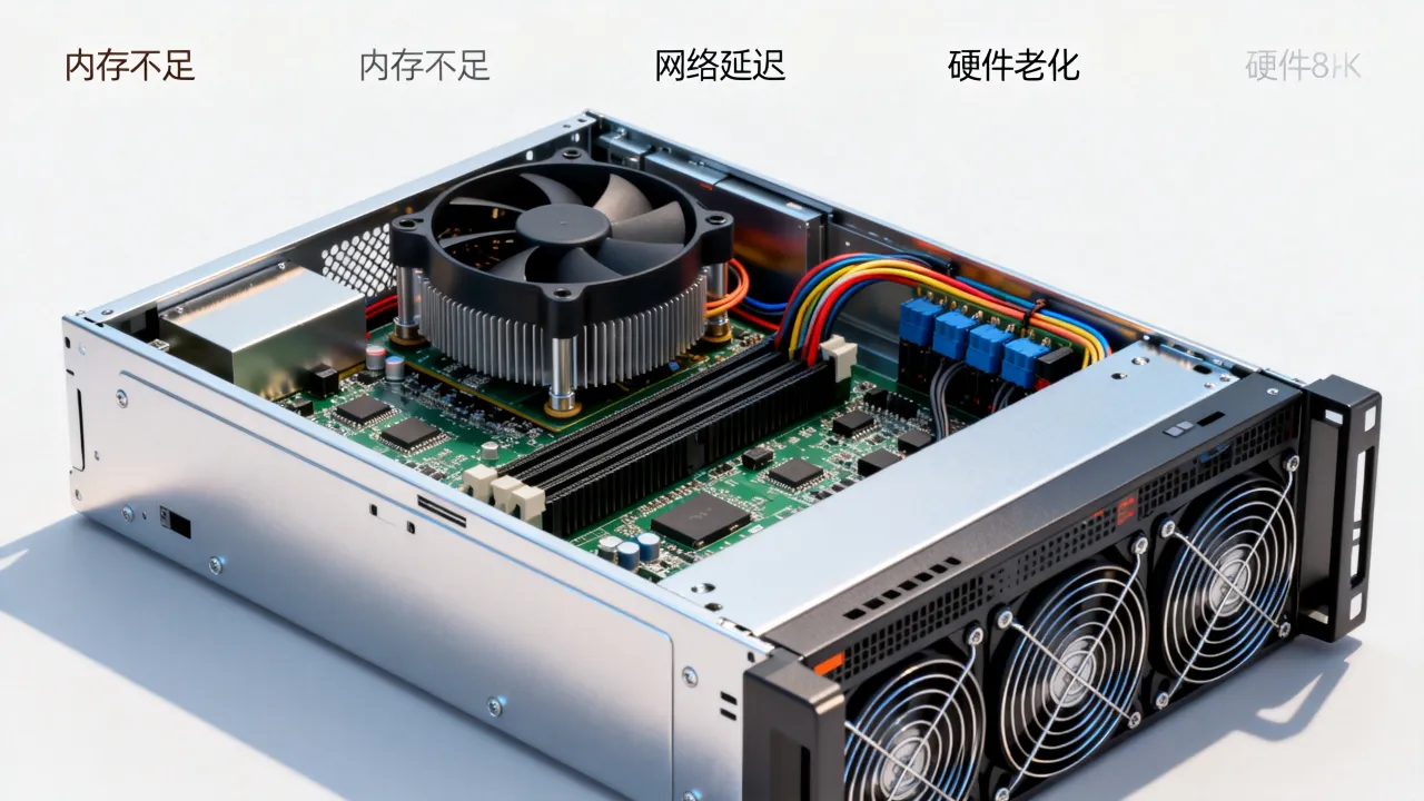 服务器为什么会卡，服务器卡顿的原因有哪些