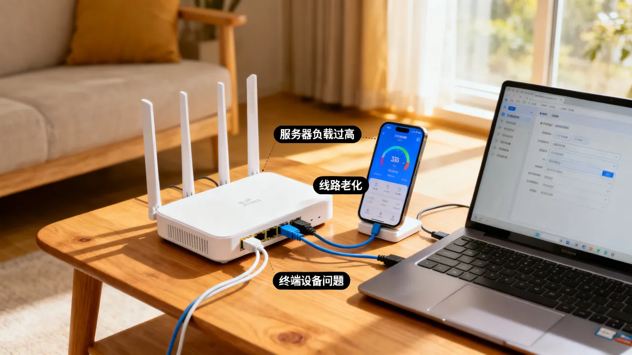 移动宽带服务器太慢是什么原因？移动宽带网速慢怎么解决