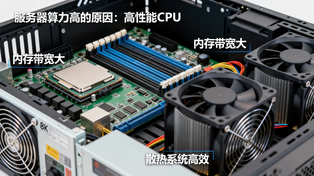 为什么服务器的算力高，服务器算力高的原因是什么