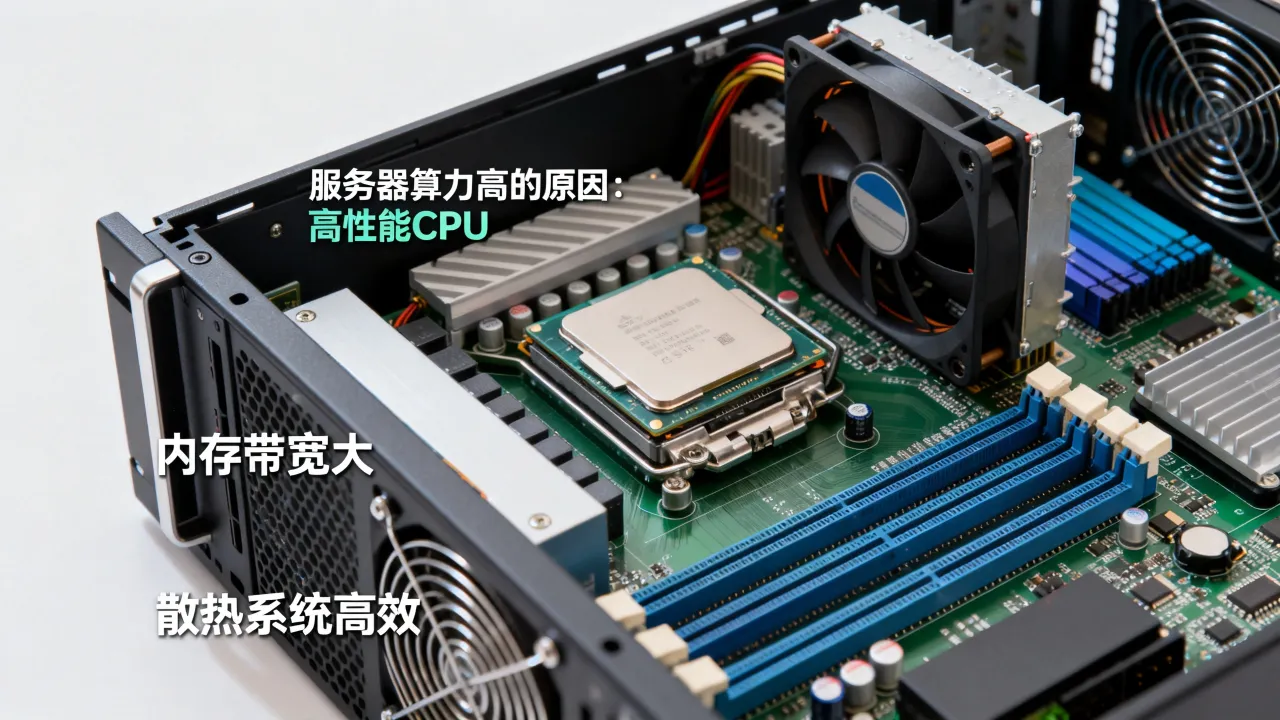为什么服务器的算力高，服务器算力高的原因是什么