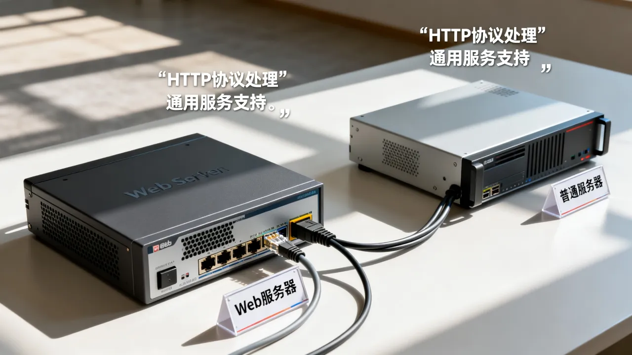 为什么叫web服务器，web服务器和普通服务器区别是什么？