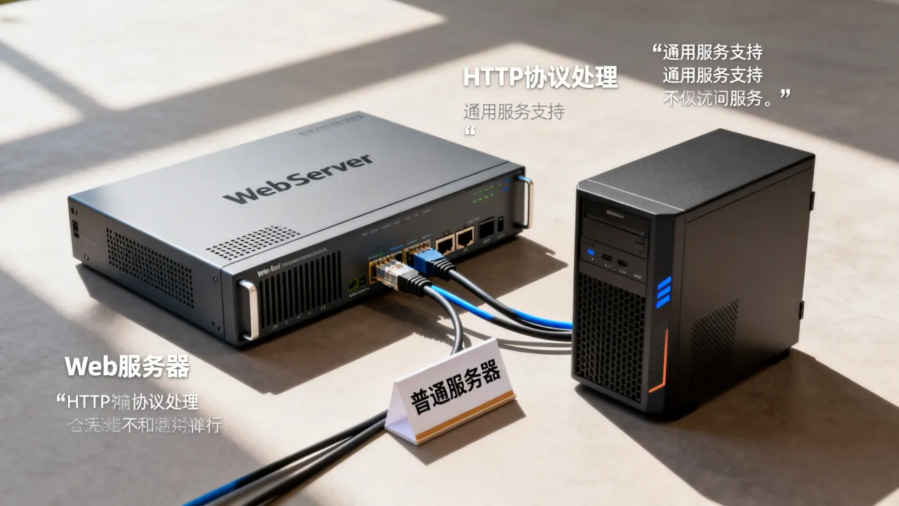 为什么叫web服务器，web服务器和普通服务器区别是什么？