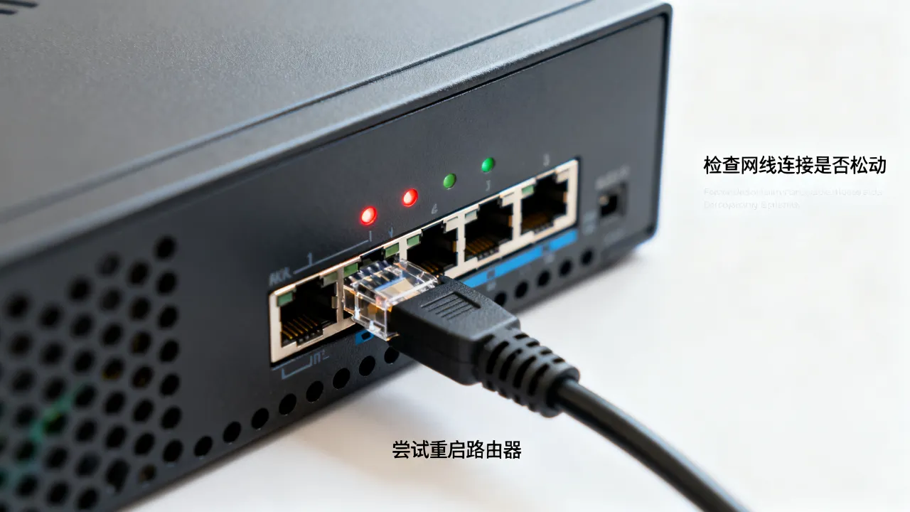 服务器宽带灯亮但无法上网？宽带灯常亮故障解决方法