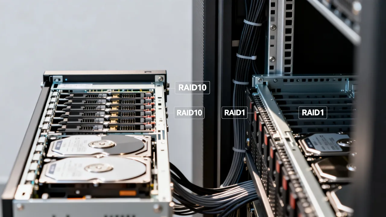 服务器RAID101选型怎么做？raid10和raid1哪个好